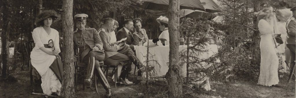 пикник, 19 в. старинная фотография