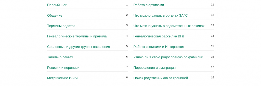 Советы начинающим по изучению родословной, советы по поискам родных за границей и т.д.